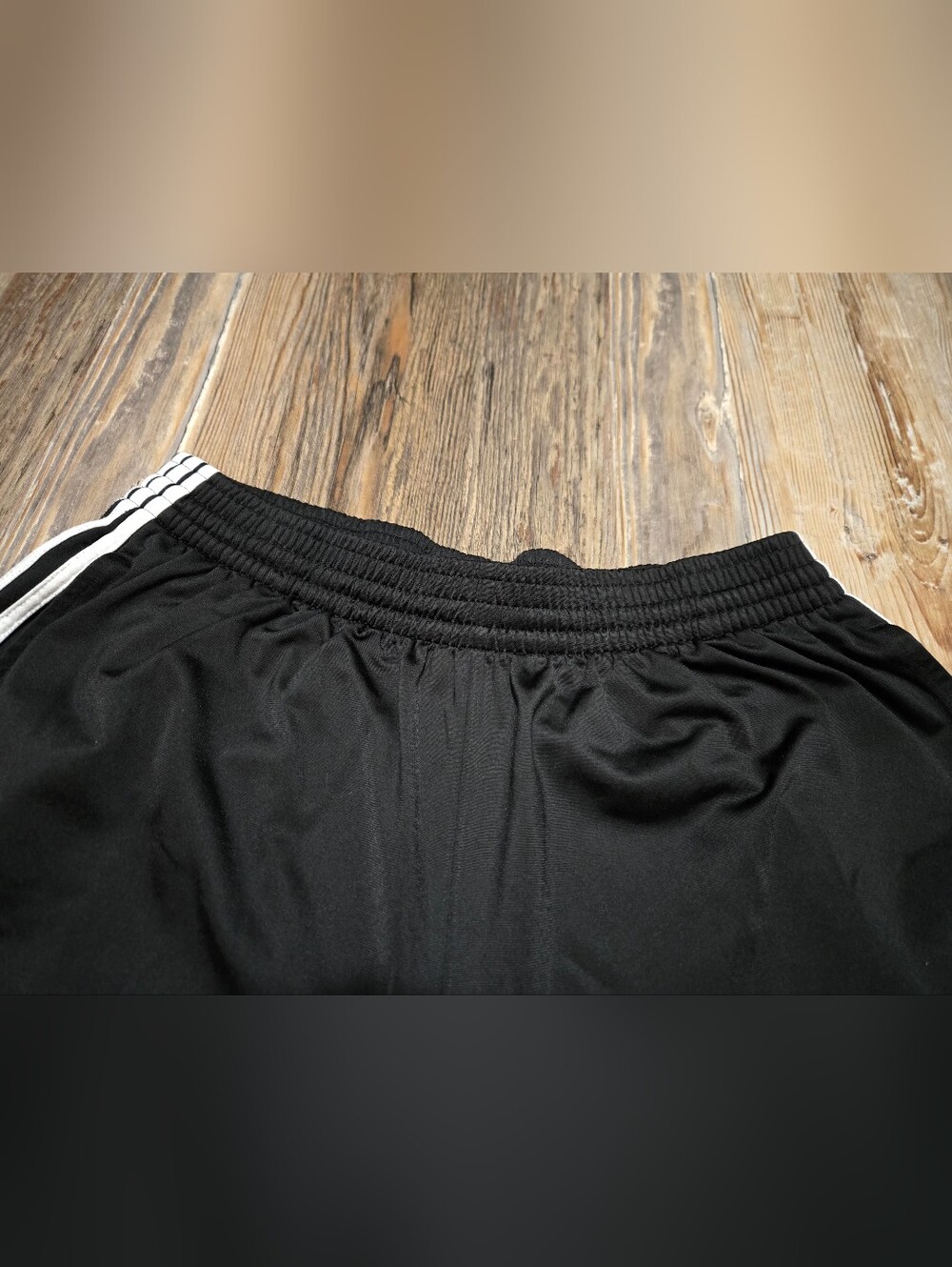 Adidas, Men's,Black Jogger Pants with White Side Stripes - Picture 7 of 16